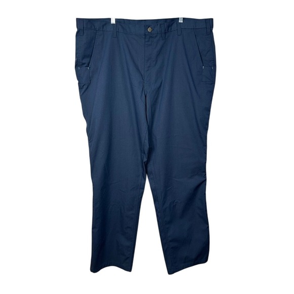 Carhartt Other - Carhartt Mens Relaxed Fit Work Pants Navy Blue Size 46x32 Cargo Style